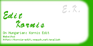 edit kornis business card